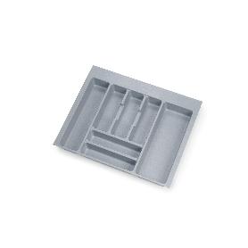 EMUCA CUBERTERO OPTIMA PARA CAJÓN UNIVERSAL, MÓDULO 600MM, PLÁSTICO, GRIS