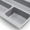 EMUCA CUBERTERO OPTIMA PARA CAJÓN UNIVERSAL, MÓDULO 600MM, PLÁSTICO, GRIS