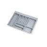 EMUCA CUBERTERO OPTIMA PARA CAJÓN UNIVERSAL, MÓDULO 700MM, PLÁSTICO, GRIS
