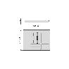 EMUCA CUBERTERO OPTIMA PARA CAJÓN UNIVERSAL, MÓDULO 700MM, PLÁSTICO, GRIS