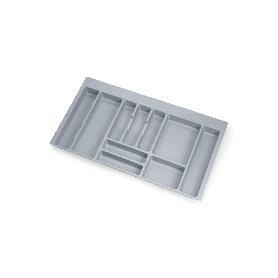 EMUCA CUBERTERO OPTIMA PARA CAJÓN UNIVERSAL, MÓDULO 900MM, PLÁSTICO, GRIS