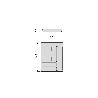 EMUCA CUBERTERO OPTIMA VERTEX/CONCEPT PROFUNDIDAD 500MM, TABLERO 16MM, MÓDULO 450MM, PLÁSTICO, BLANCO