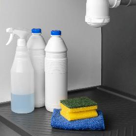 EMUCA PROTECTOR FONDO FREGADERO SINK PARA MUEBLE DE COCINA, M80, 767X580MM, ESPESOR DE TABLERO 16MM, CORTABLE, PLÁS