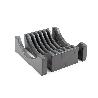 EMUCA KIT DE ORGANIZADORES DE PLATOS PARA MUEBLES, CON CAPACIDAD PARA 13 PLATOS, PLÁSTICO, GRIS ANTRACITA