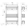 EMUCA KIT DE BANDEJAS PARA ESPECIERO TITANE PARA MUEBLE DE COCINA O PARED, ACERO, GRIS ANTRACITA