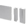 EMUCA LOTE DE 2 ZÓCALOS PARA COCINA PLASLINE CON ACCESORIOS DE UNIÓN, ALTURA 100MM, 2 BARRAS DE LOGNITUD 2.35M, PLÁ