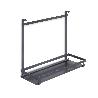 EMUCA ESTANTE PARA UTENSILIOS DE COCINA TITANE, ACERO, GRIS ANTRACITA