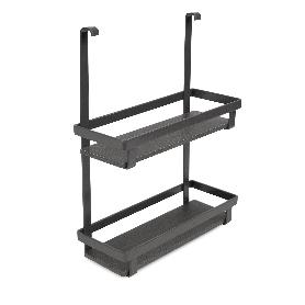 EMUCA ESTANTE PARA TARROS DE ESPECIAS TITANE, ACERO, GRIS ANTRACITA