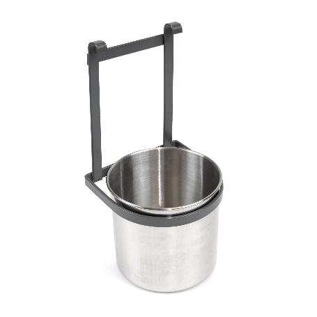 EMUCA PORTACUBIERTOS DE COCINA TITANE, ACERO, GRIS ANTRACITA