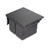 EMUCA CONTENEDOR DE RECICLAJE PARA FIJACIÓN LATERAL EN MUEBLE DE COCINA RECYCLE 2X24LITROS, ACERO, PLÁSTICO GRIS AN