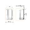 EMUCA CESTO DE LAVANDERÍA CON SISTEMA DE PUERTA ABATIBLE, MÓDULO 450MM, ACERO, CROMADO