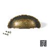 EMUCA LOTE DE 20 TIRADORES PARA MUEBLE ALBERIC, L77MM, INTEREJE 64MM, ZAMAK, BRONCE