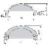 EMUCA LOTE DE 20 TIRADORES PARA MUEBLE ALBERIC, L77MM, INTEREJE 64MM, ZAMAK, BRONCE