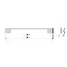 EMUCA LOTE DE 20 TIRADORES PARA MUEBLE PAIPORTA, L160MM, INTEREJE 128MM, ZAMAK, NÍQUEL SATINADO