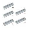 EMUCA LOTE DE 5 TIRADORES PARA MUEBLE ALFAFAR, L190MM, INTEREJE 160MM, ALUMINIO, ANODIZADO MATE