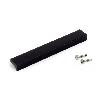 EMUCA LOTE DE 5 TIRADORES PARA MUEBLE XIRIVELLA, L160MM, INTEREJE 128MM, ALUMINIO, ANODIZADO NEGRO