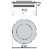 EMUCA LOTE DE 10 POMOS PARA MUEBLE BENETUSSER, DIÁMETRO 41MM, ZAMAK, NÍQUEL SATINADO