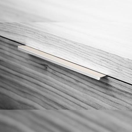 EMUCA LOTE DE 10 TIRADORES PARA MUEBLE PICANYA, L104MM, INTEREJE 64MM, ALUMINIO, ANODIZADO MATE