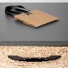 EMUCA LOTE DE 8 TIRADORES PARA MUEBLE VARNA, L181MM, INTEREJE 160MM, ZAMAK, PINTADO NEGRO