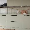 EMUCA LOTE DE 8 TIRADORES PARA MUEBLE VARNA, L181MM, INTEREJE 160MM, ZAMAK, PINTADO NEGRO