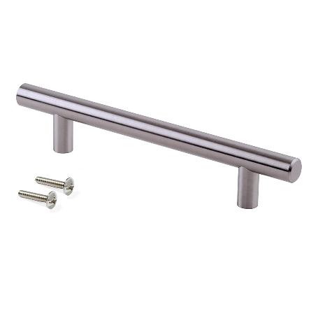 EMUCA TIRADOR PARA MUEBLE ORLANDO, L336MM, INTEREJE 256MM, ACERO, NÍQUEL SATINADO