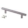 EMUCA TIRADOR PARA MUEBLE ORLANDO, L528MM, INTEREJE 448MM, ACERO, NÍQUEL SATINADO
