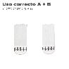 TIRAS COLGADORAS ADHESICAS CON VELCRO 16 X 55 MM. BLISTER 4 UNIDADES