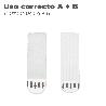 TIRAS COLGADORAS ADHESICAS CON VELCRO 19 X 85 MM. BLISTER 4 UNIDADES