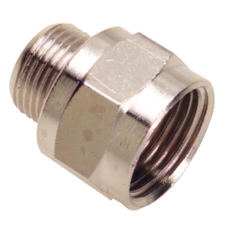 ADAPTADOR ALARGUE HEMBRA 1/2 - MACHO 3/8 (BLISTER 2 PIEZAS)