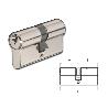 AVL CILINDRO EUROPERFIL NIQUEL SERRETA 30X30 R15+3 LLAVE CLN3030
