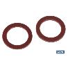 ARANDELA DE FIBRA ROJA M- 18 X 24 X 1,5   CAJA 100 UNID.