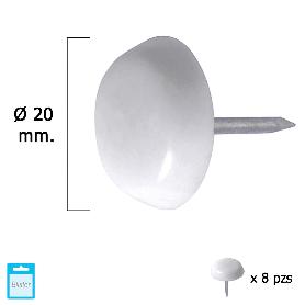 DESLIZANTE GRANDE BLANCO Ø20 (BLISTER 8 UNIDADES)