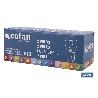 LÁMPARA COFAN 2 POLOS ÁMBAR CENTRADA P21/5W (BAY15D) 12V   CAJA 10 UNID.