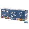 LÁMPARA COFAN 2 POLOS ÁMBAR DESCENTRADA P21/5W (BAZ15D) 12V   CAJA 10 UNID.