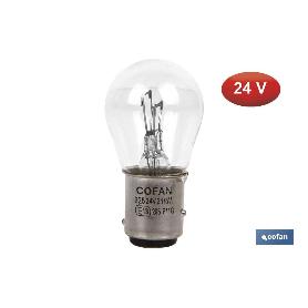 LÁMPARA COFAN 2 POLOS P21/5W (BA15D) 24V VENTA UNITARIA