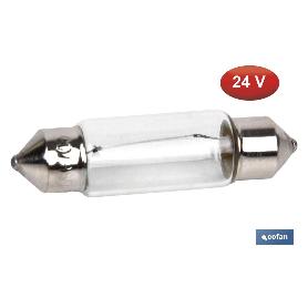 LÁMPARA COFAN PLAFONIER C5W (11X38) 24V   CAJA 10 UNID.