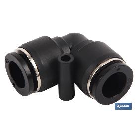 EMPALME RAPIDO CODO PLASTICO T-8 VENTA UNITARIA