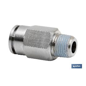 CONEXION RECTA TUBO 8MM. MACHO 1/2 VENTA UNITARIA