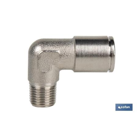 CONEXION CODO  TUBO 8MM. ROSCA 1/4