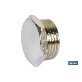 TAPON HEX. ROSCA MACHO R-1/2 VENTA UNITARIA