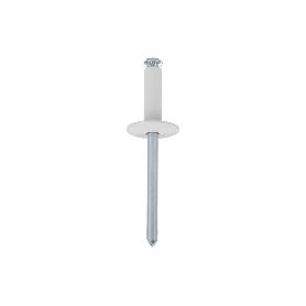 REMACHE FLOR ALA ANCHA 4 X 20 MM BLANCO   CAJA 500 UNID.