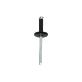 REMACHE FLOR CABEZA ANCHA NEGRO 4,8 X 16 MM   CAJA 250 UNID.