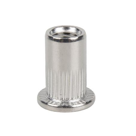 TUERCAS REMACHABLES RANURADAS ANCHAS INOX A-2 M6   CAJA 500 UNID.