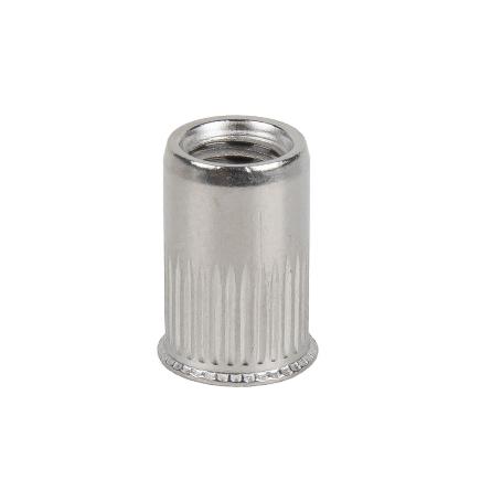 TUERCAS REMACHABLES RANURADAS CABEZA REDUCIDA INOX A-2 M8   CAJA 250 UNID.