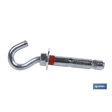 ANCLAJE METALICO C/GANCHO 6/8X45 VENTA UNITARIA