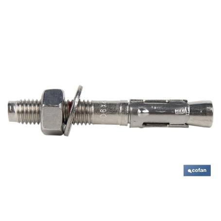 TACO ANCLAJE MTC  M 6X80  INOX   CAJA 200 UNID.