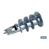 TACO ZAMAK 13X32 PARA PLACAS C/TORNILLO 4,2X32   CAJA 100 UNID.