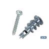 TACO ZAMAK 13X32 PARA PLACAS C/TORNILLO 4,2X32 VENTA UNITARIA