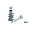 TACO ZAMAK 13X32 PARA PLACAS C/TORNILLO 4,2X32 VENTA UNITARIA