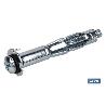ANCLAJE METÁLICO PARA MATERIALES HUECOS MÁX. 38 MM TORNILLO M6 X 59 MM Ø12 MM VENTA UNITARIA